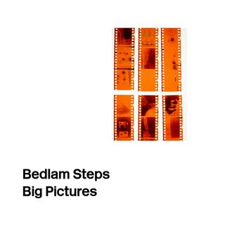 Six strips of exposed film on a white background